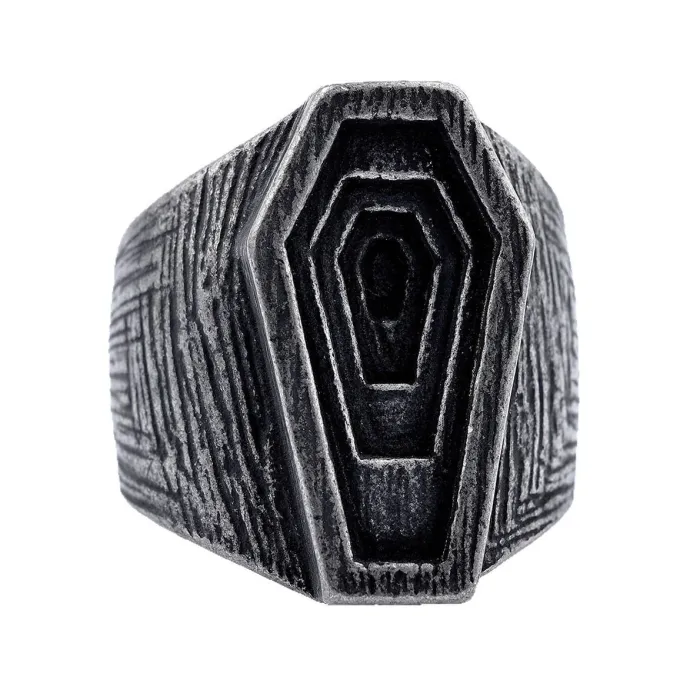 Men’s 12MM Wide Titanium Steel Spinner Ring – Bold Fashion Statement Rotating Band