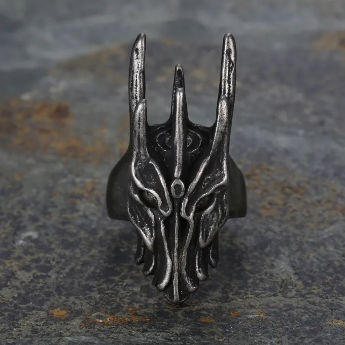 Heavy Skull Alloy Ring for Men – Vintage Punk Statement Fashion Jewelry