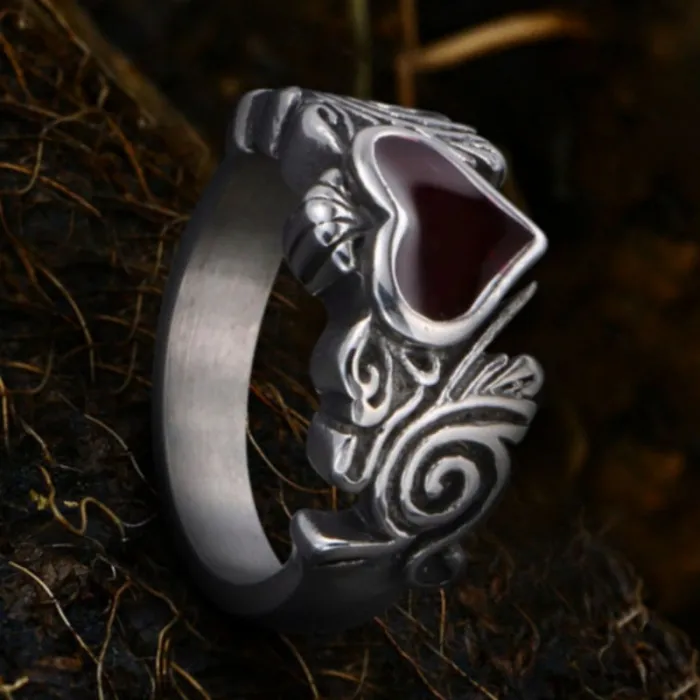 Wholesale Love Element Stainless Steel Ring – Fashion Unisex Band Factory Price