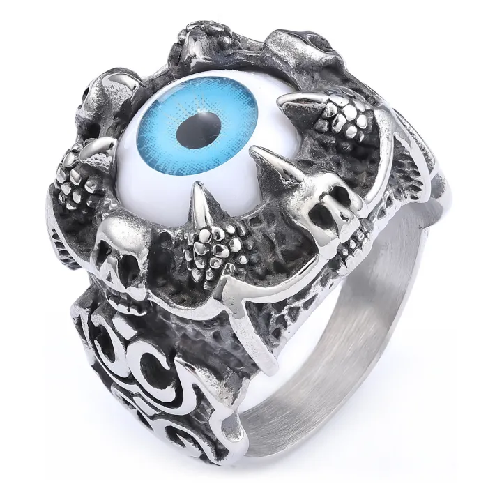 Wholesale Vintage Dragon Claw Eye Ring – Stainless Steel Men’s Band Factory Price