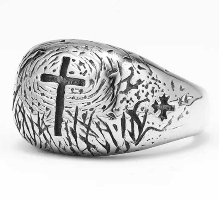 Wholesale Vintage Cross Ring – Stainless Steel Men’s Band Factory Price