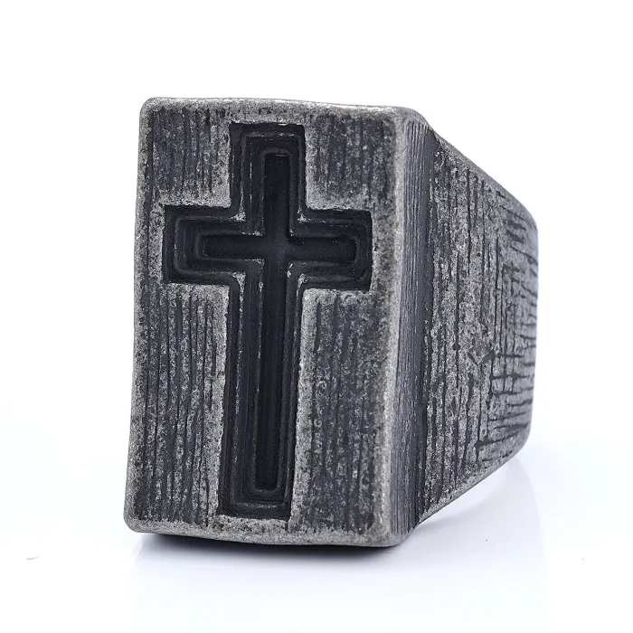 Wholesale Vintage Cross Ring – Stainless Steel Men’s Band Factory Price