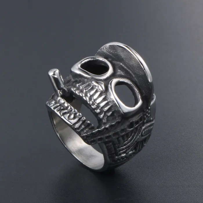 Wholesale Vintage Skull Ring – Stainless Steel Gothic Men’s Band Factory Price