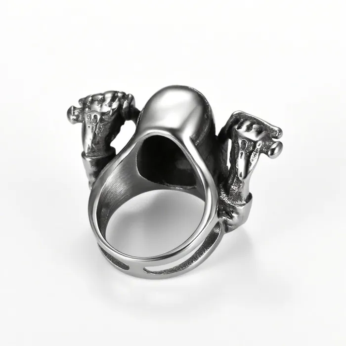 Wholesale Biker Skull Ring – Stainless Steel Gothic Men’s Band Factory Price