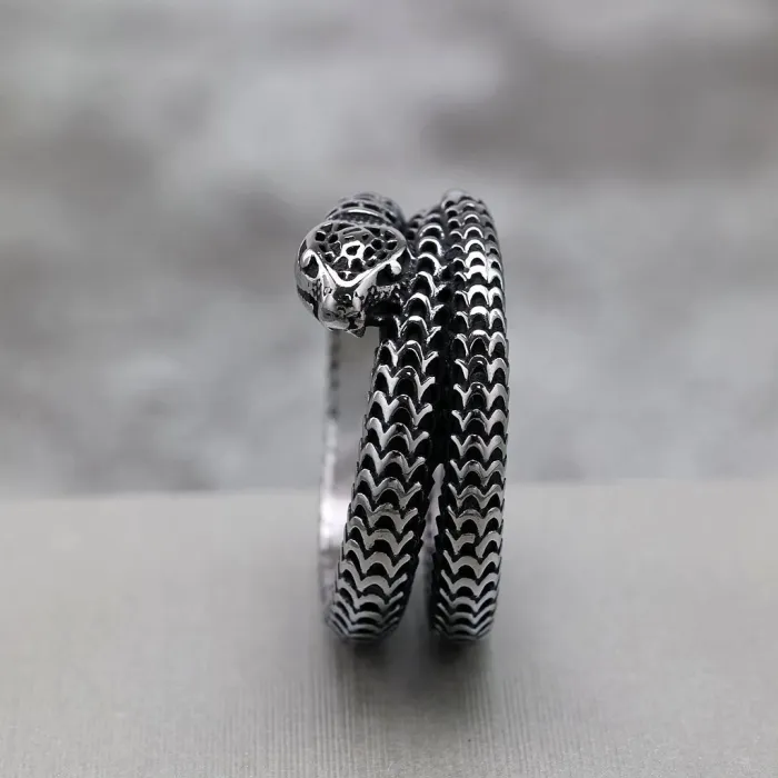 Wholesale Vintage Snake Ring – Punk Stainless Steel Unisex Wrap Band Factory Price