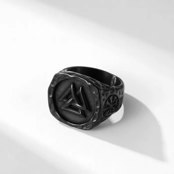 Wholesale Vintage Valknut Viking Ring – Stainless Steel Nordic Men’s Band Factory Price