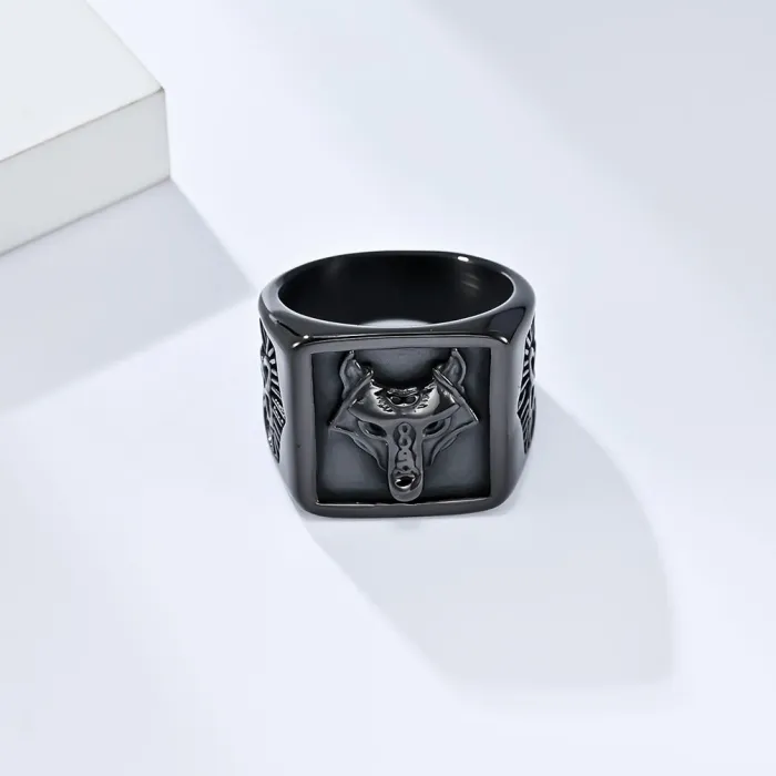 Wholesale Vintage Viking Wolf Knot Ring – Stainless Steel Nordic Men’s Band Factory Price