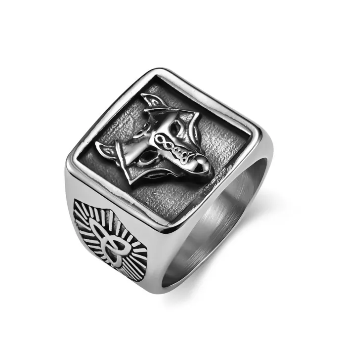 Wholesale Vintage Viking Wolf Knot Ring – Stainless Steel Nordic Men’s Band Factory Price