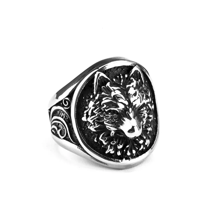 Wholesale Vintage Viking Wolf Ring – Stainless Steel Nordic Men’s Band Factory Price