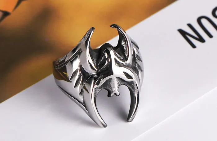 Wholesale Vintage Batman Ring – Stainless Steel Men’s Band Factory Price