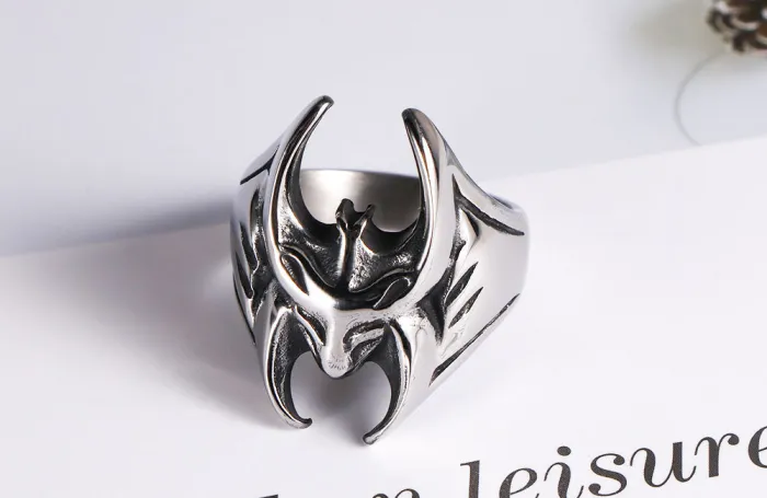 Wholesale Vintage Batman Ring – Stainless Steel Men’s Band Factory Price